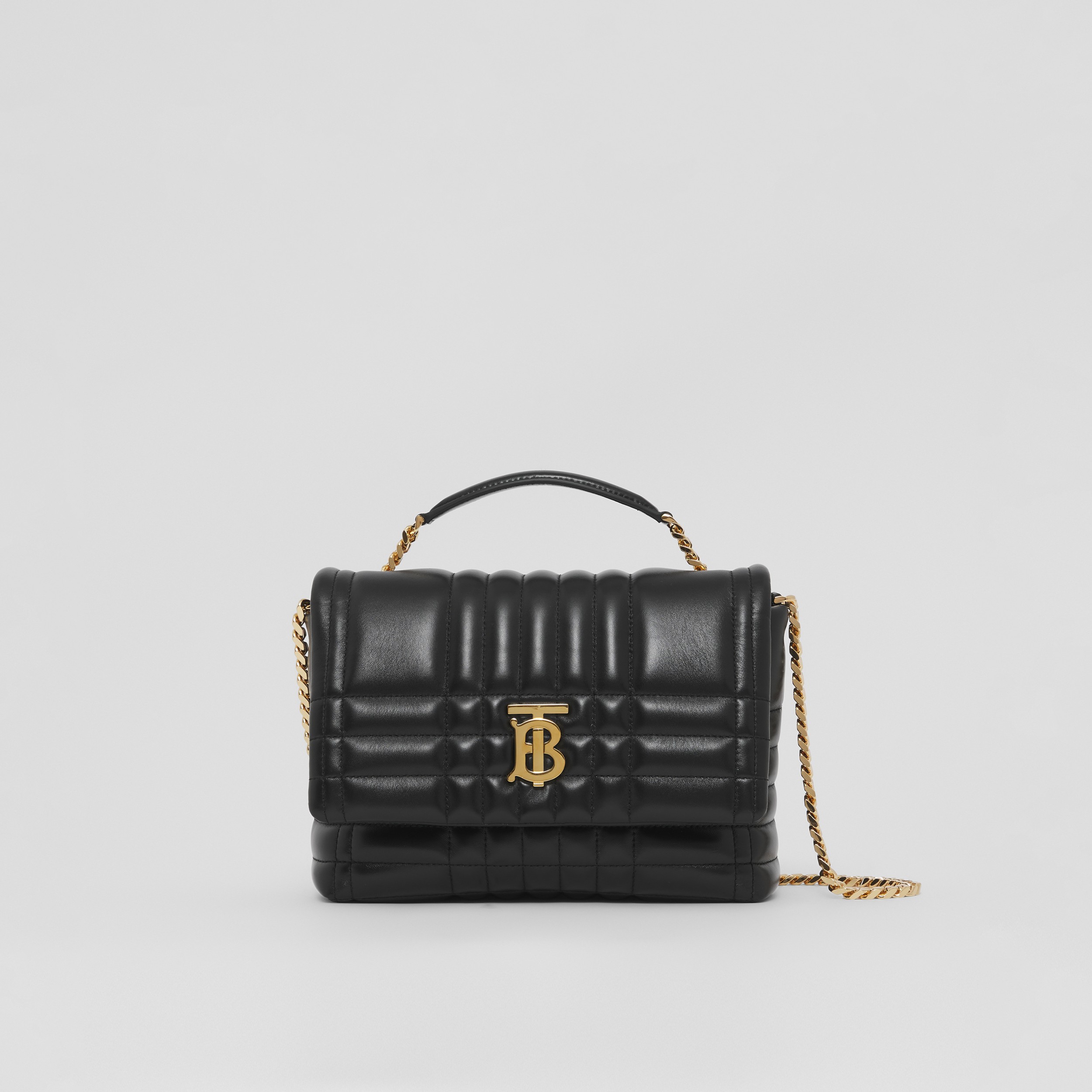 Small Quilted Lambskin Lola Satchel in Black - Women | Burberry® Official - 1