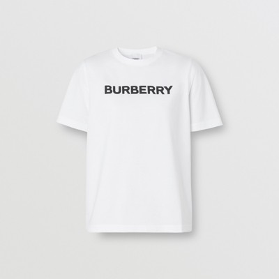 버버리 반팔티 Burberry Logo Print Cotton T-shirt,White