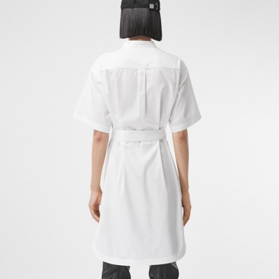 womens white smock dress