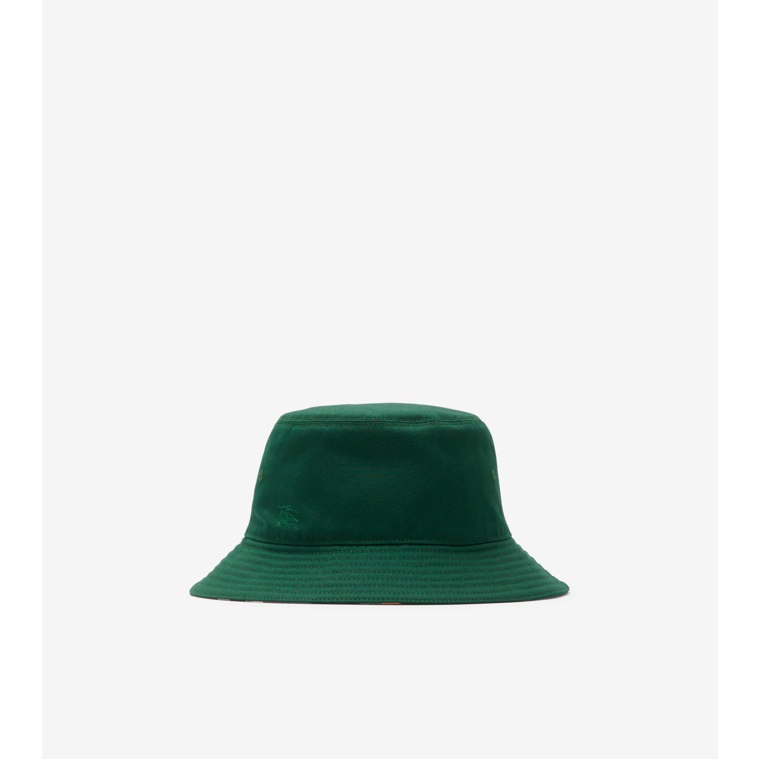 Reversible Cotton Blend Bucket Hat in Ivy