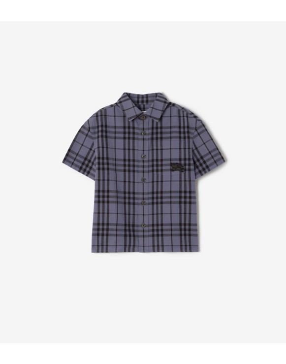 Check Cotton Chambray Shirt