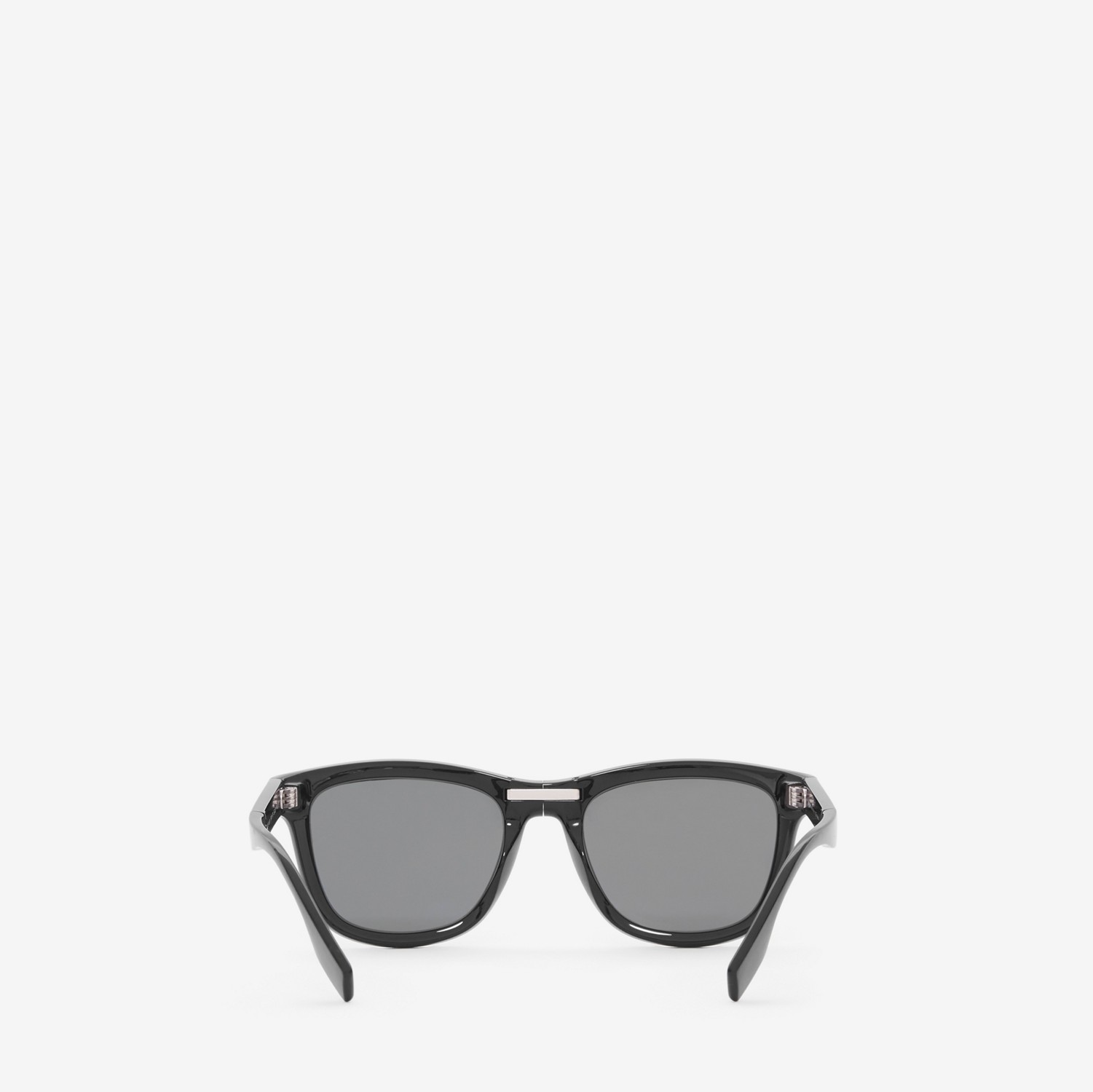 Faltbare Sonnenbrille mit eckigem Gestell und Logodetail (Schwarz) - Herren | Burberry®
