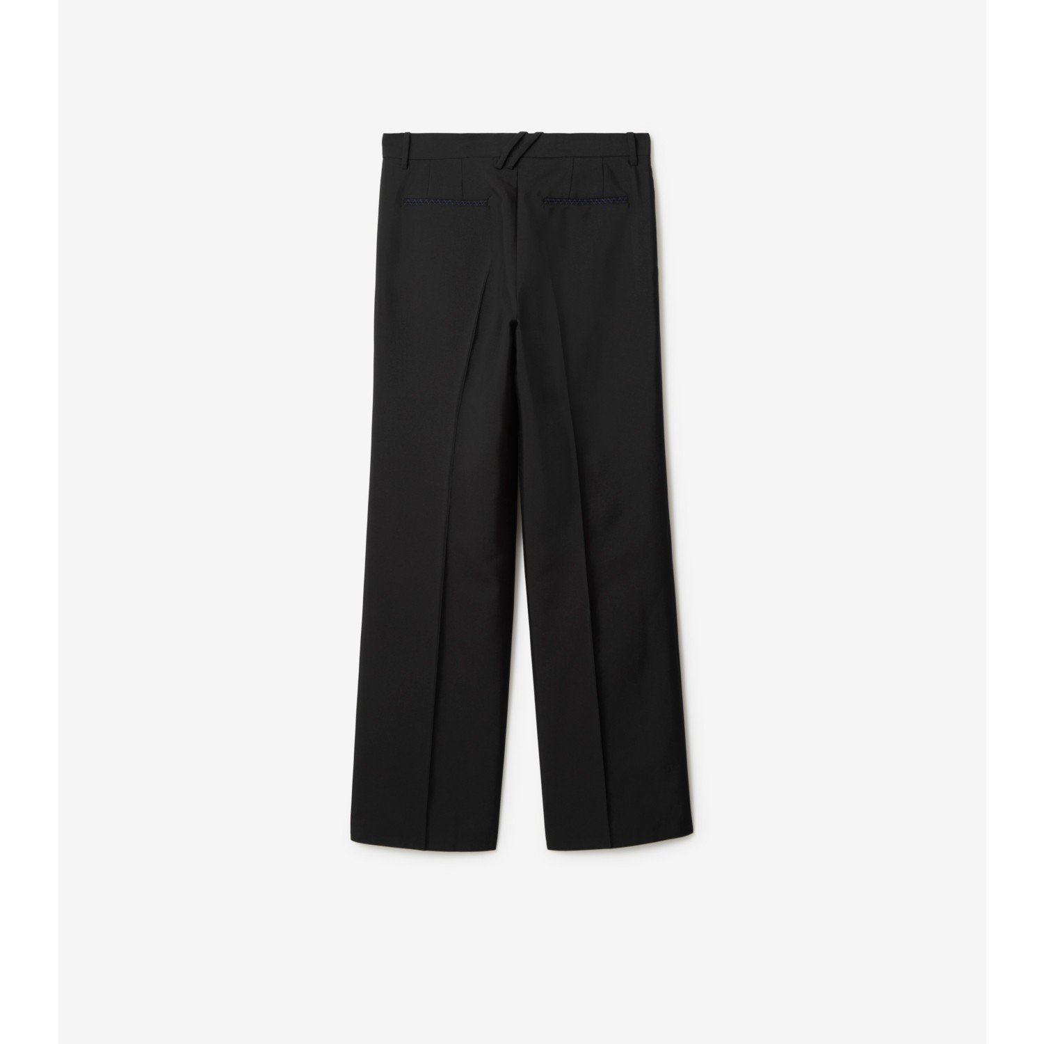 Wool Silk Tailored Trousers