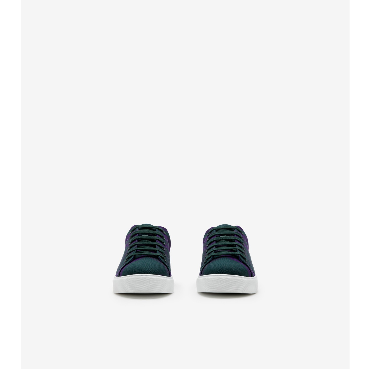 Check Cotton Sneakers in Royal - Women | Burberry® Official
