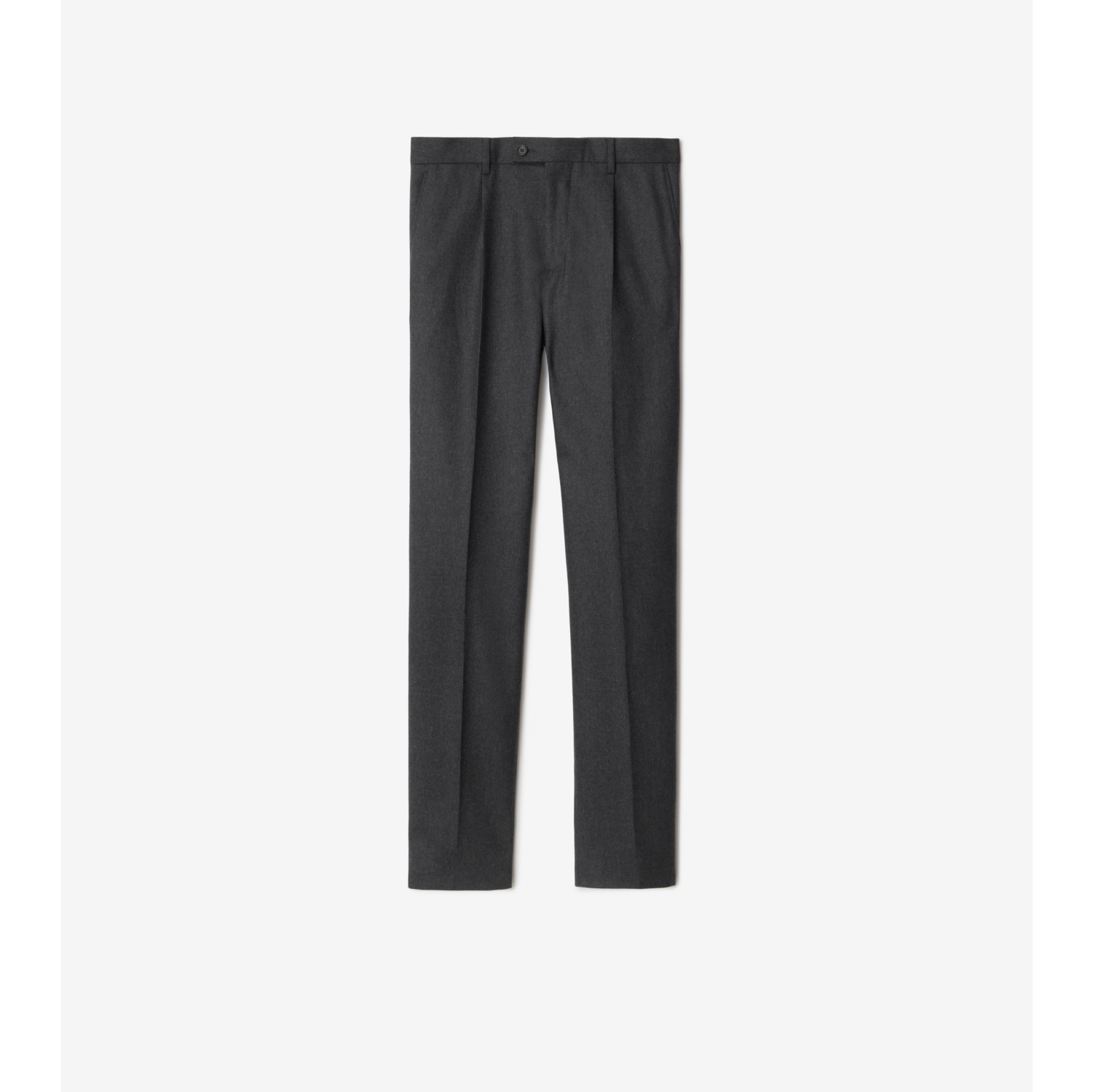 Wool Flannel Tailored Trousers