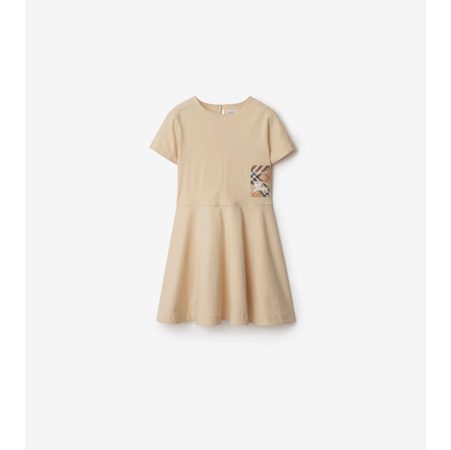 Check Label Cotton Dress