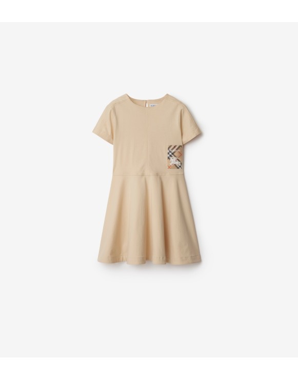 Check Label Cotton Dress