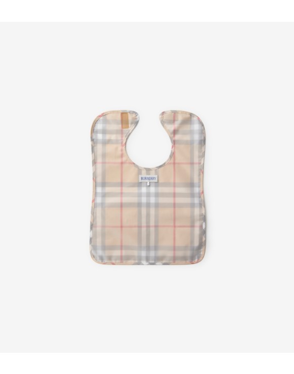 Bavoir en popeline de coton Check