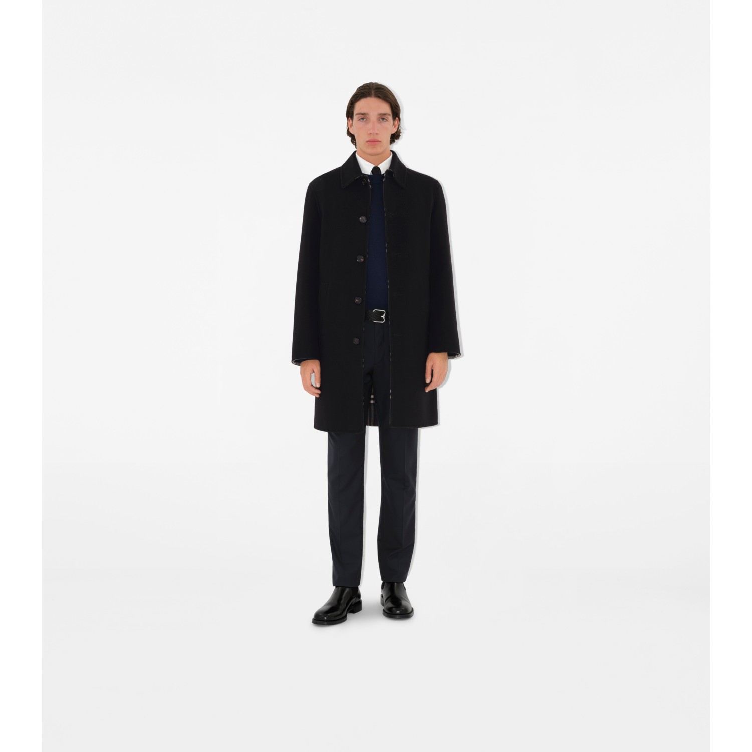 Mid-length Wool Car Coat