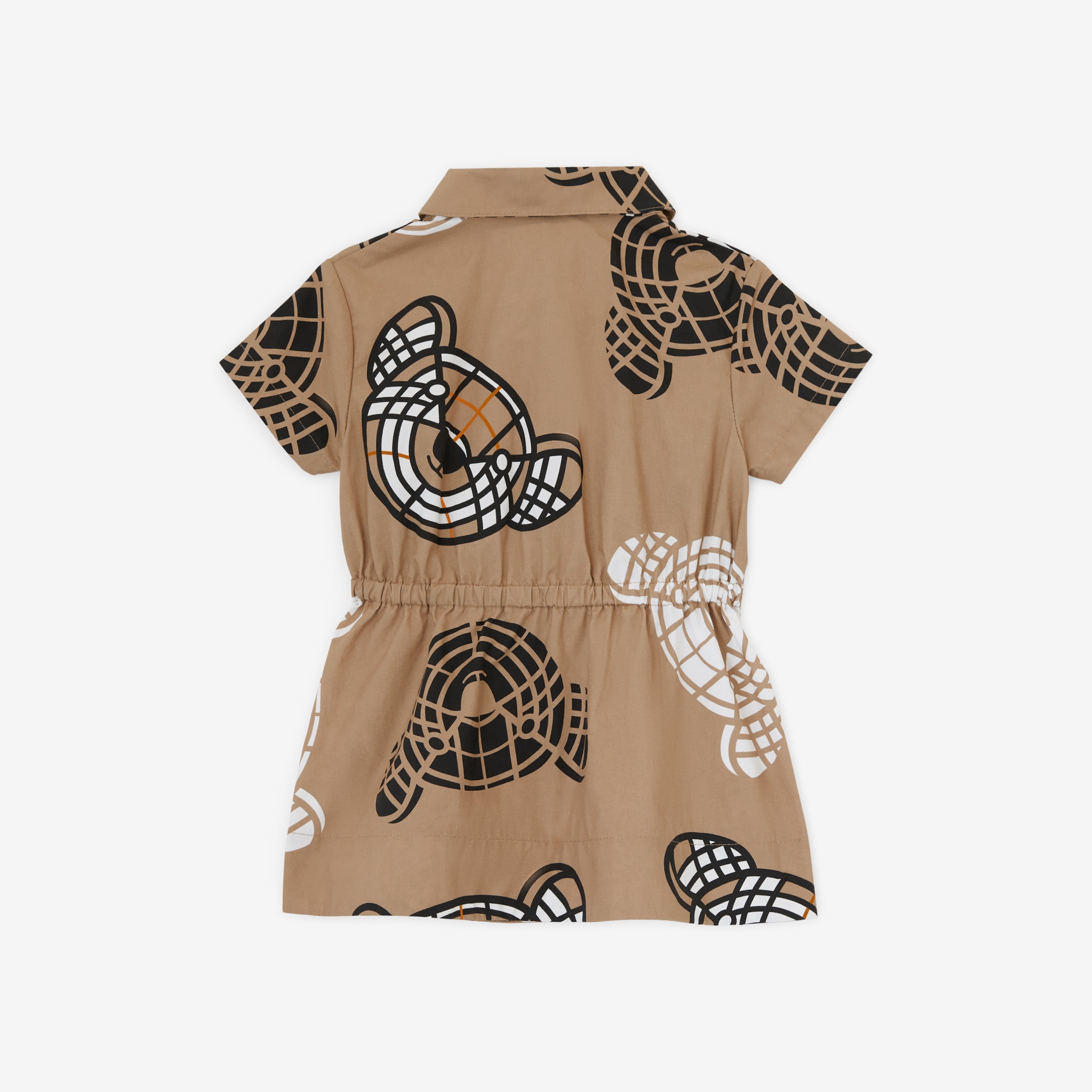 Thomas Bear Print Cotton Dress with Bloomers in Archive Beige - Children | Burberry® Official - 2