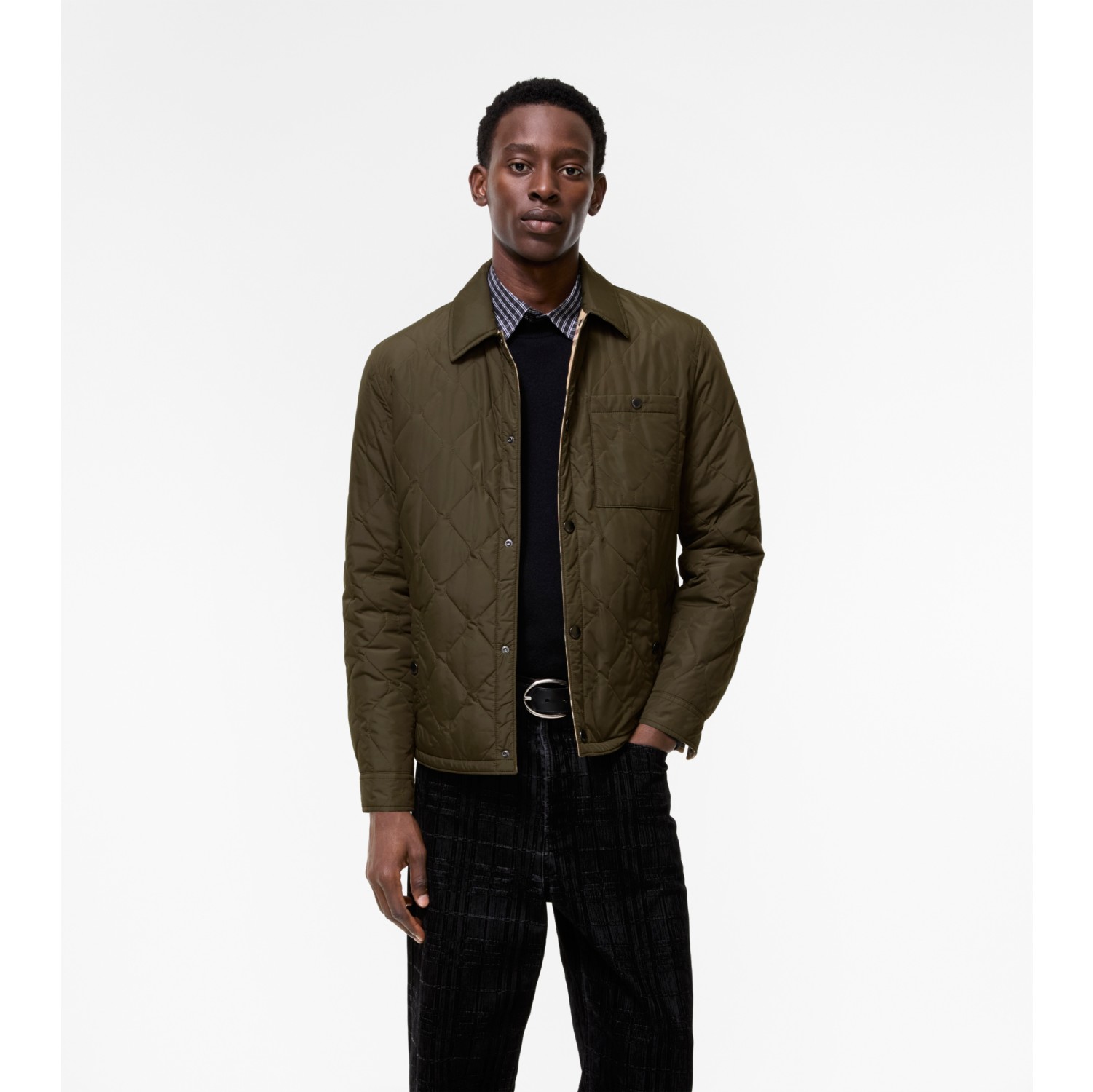 Reversible Quilted Nylon Brighton Overshirt