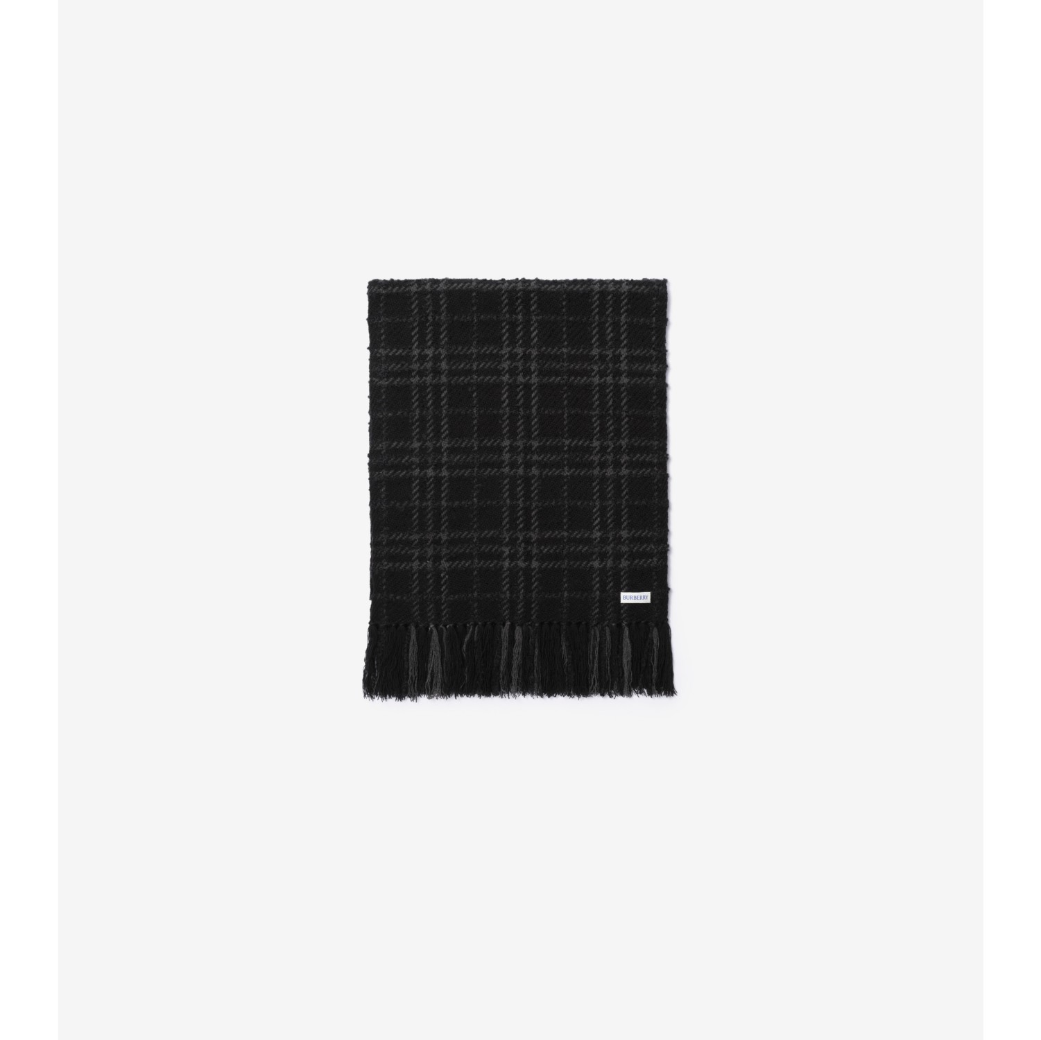 Écharpe en bouclé Check avec ornements