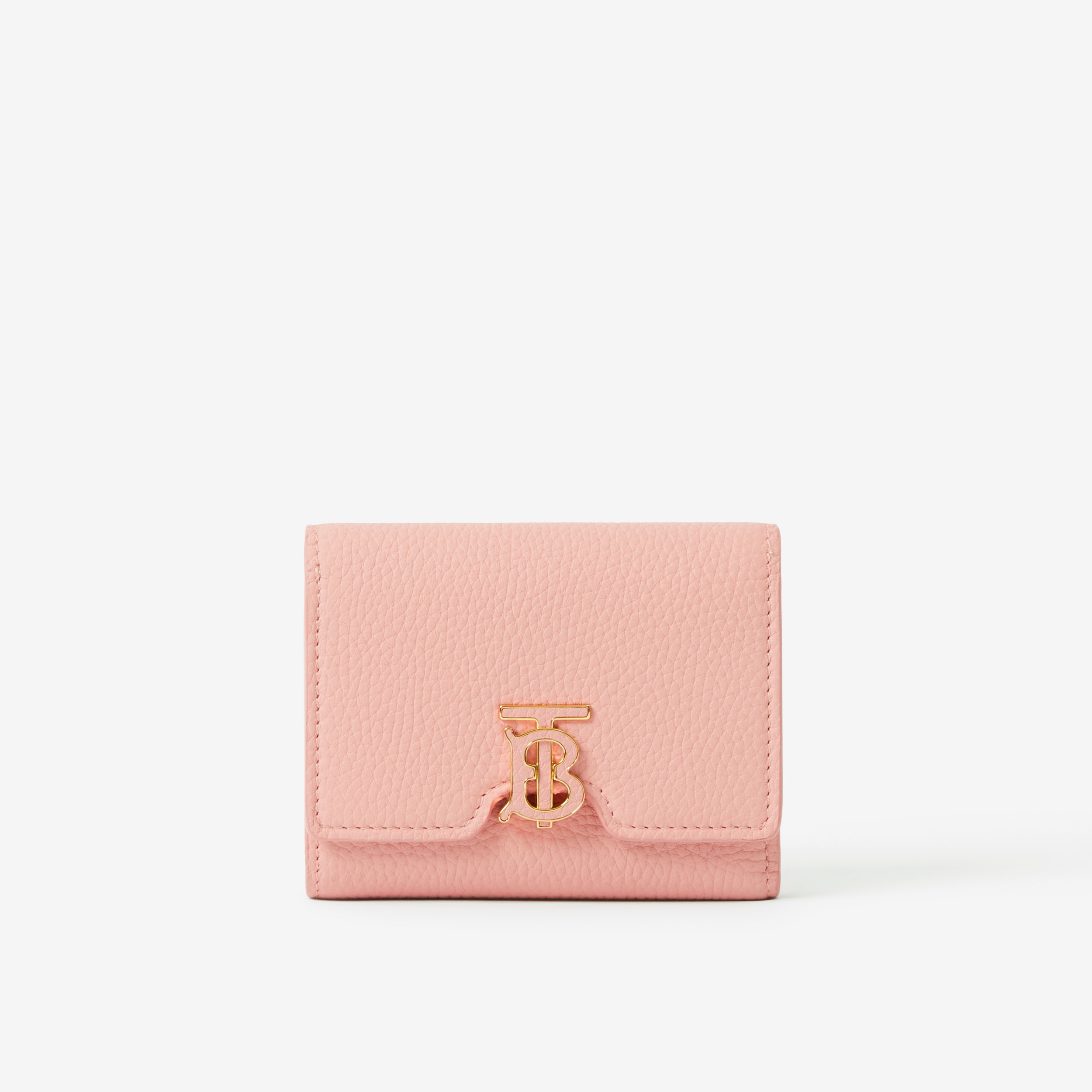 Grainy Leather TB Folding Wallet in Dusky Pink - Women | Burberry® Official - 1