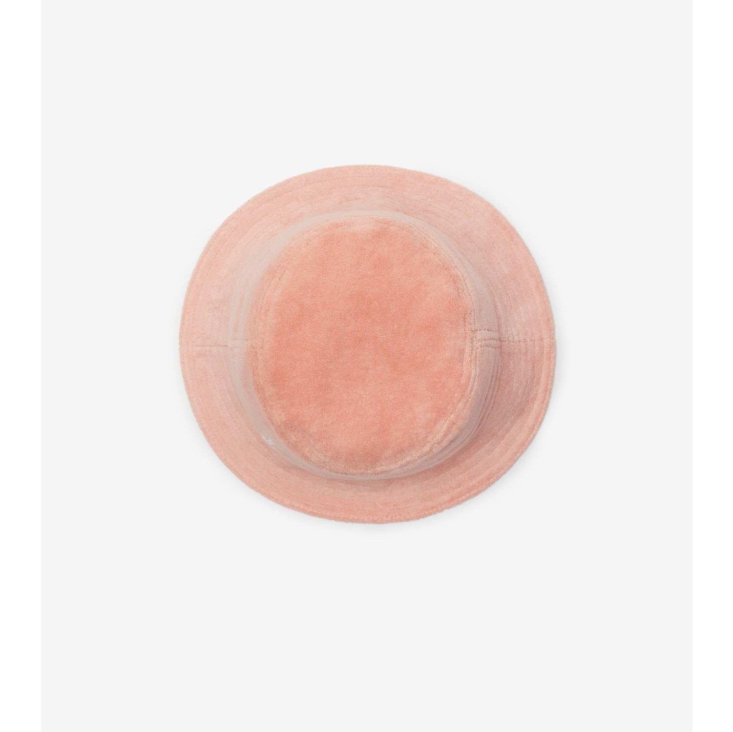 towelling-bucket-hat-in-dusty-coral-children-burberry-official