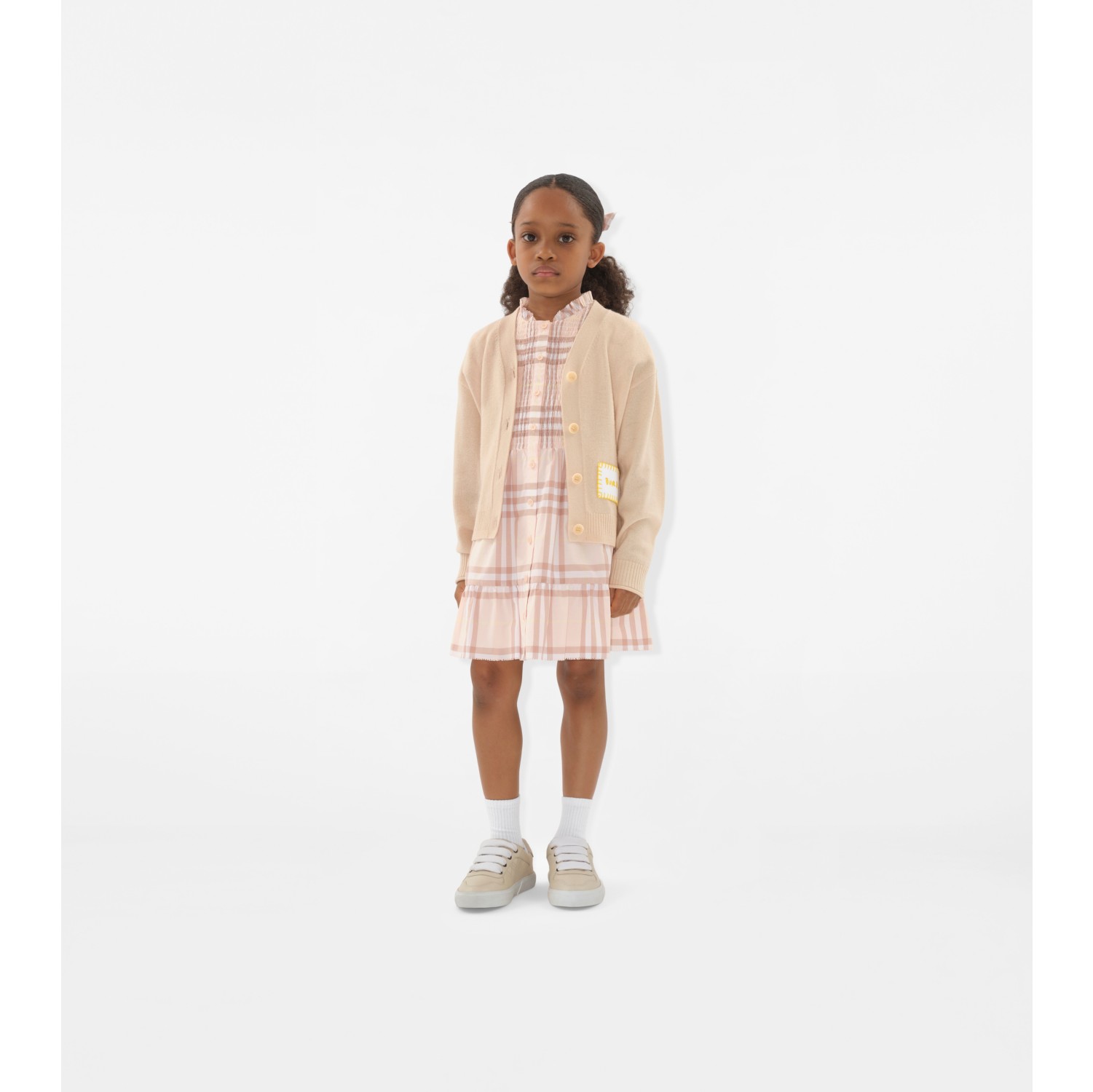 Logo Patch Wool Cardigan