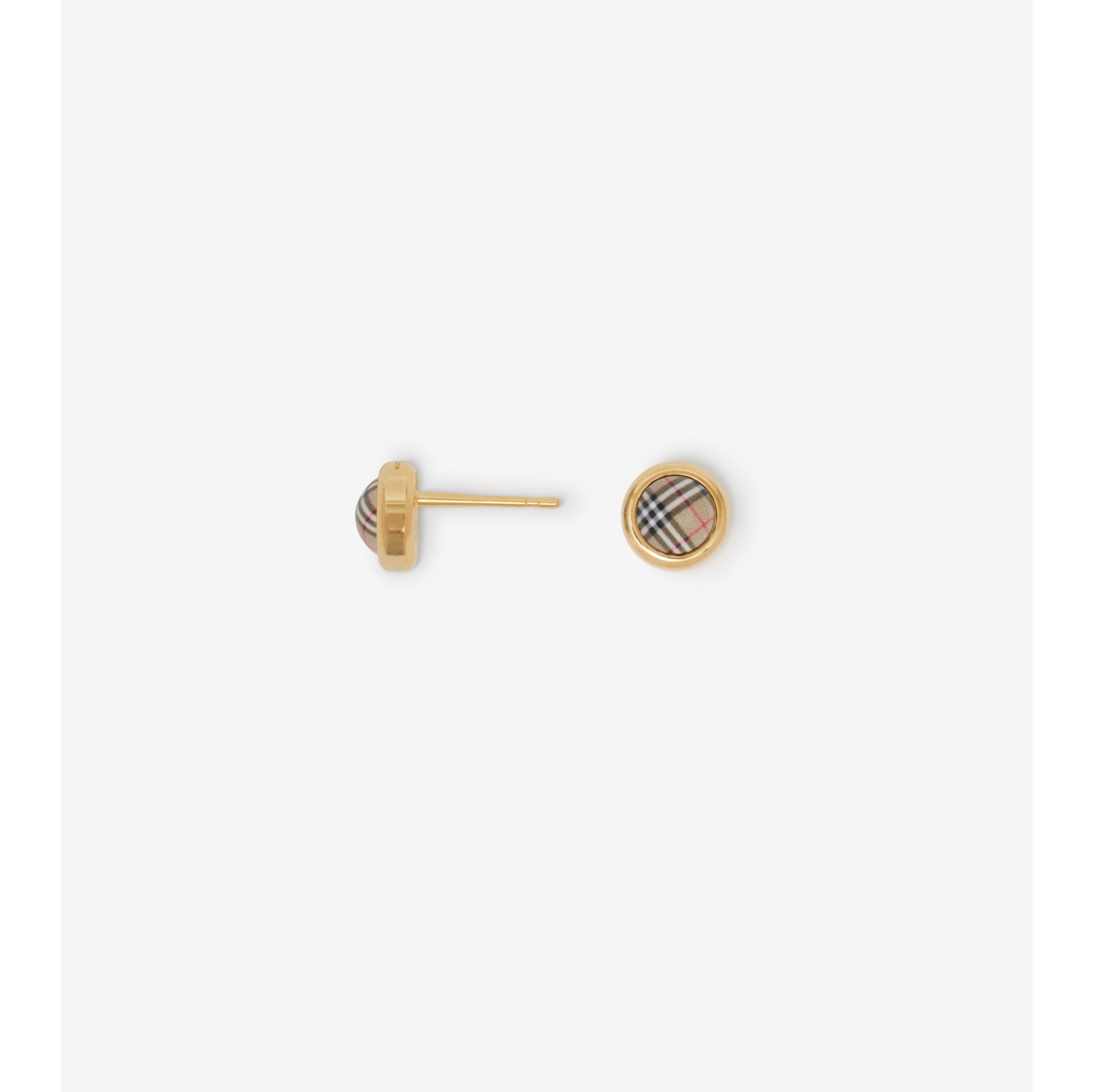 Check Stud Earrings