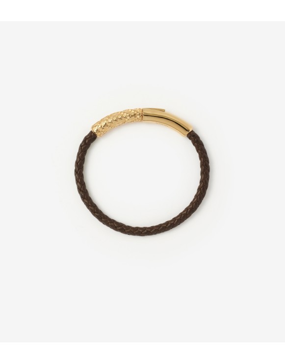 レザー・チェック ブレスレット