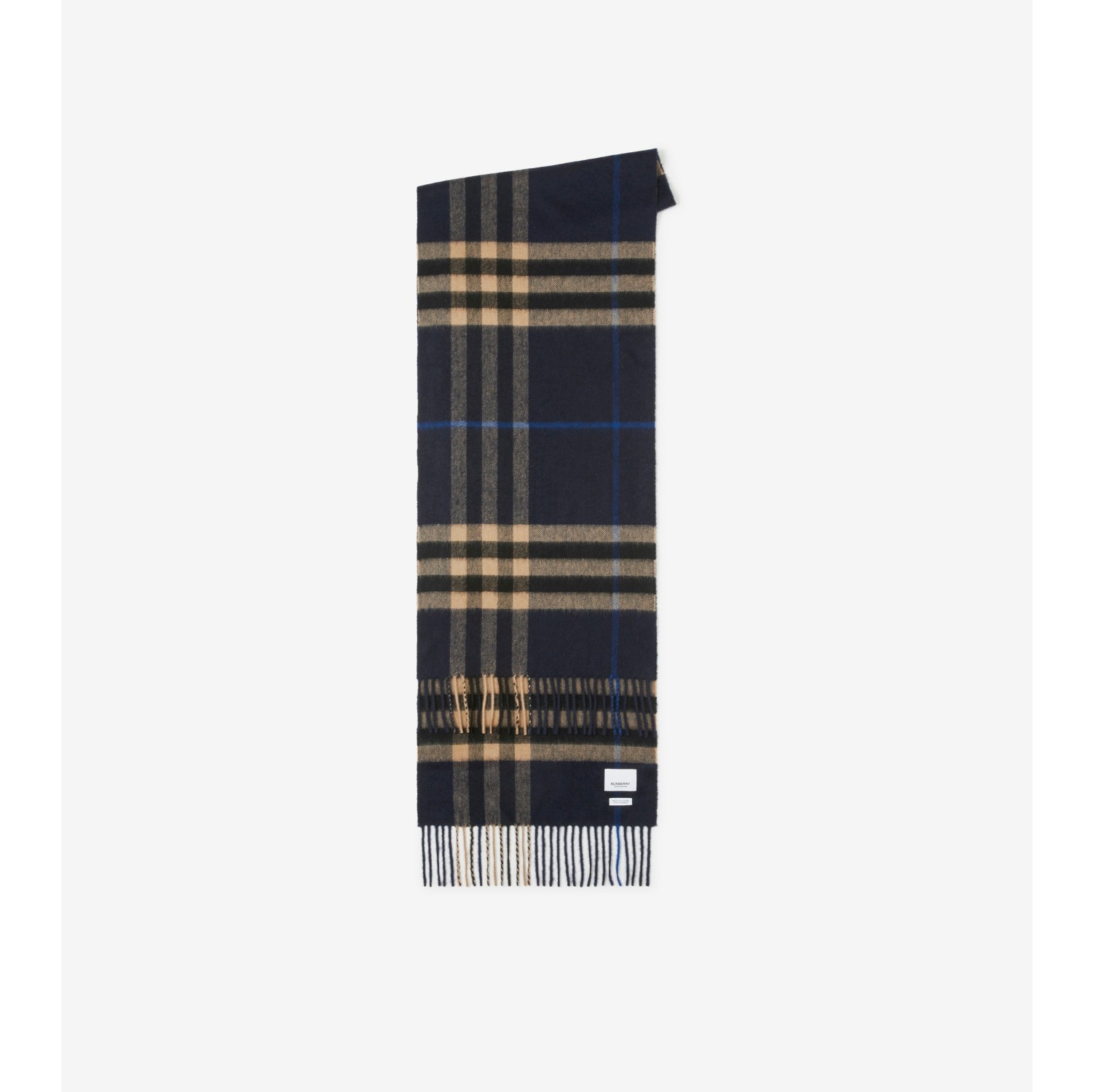 erektion Leopard Partina City The Burberry Check Cashmere Scarf in Indigo/mid Camel | Burberry® Official