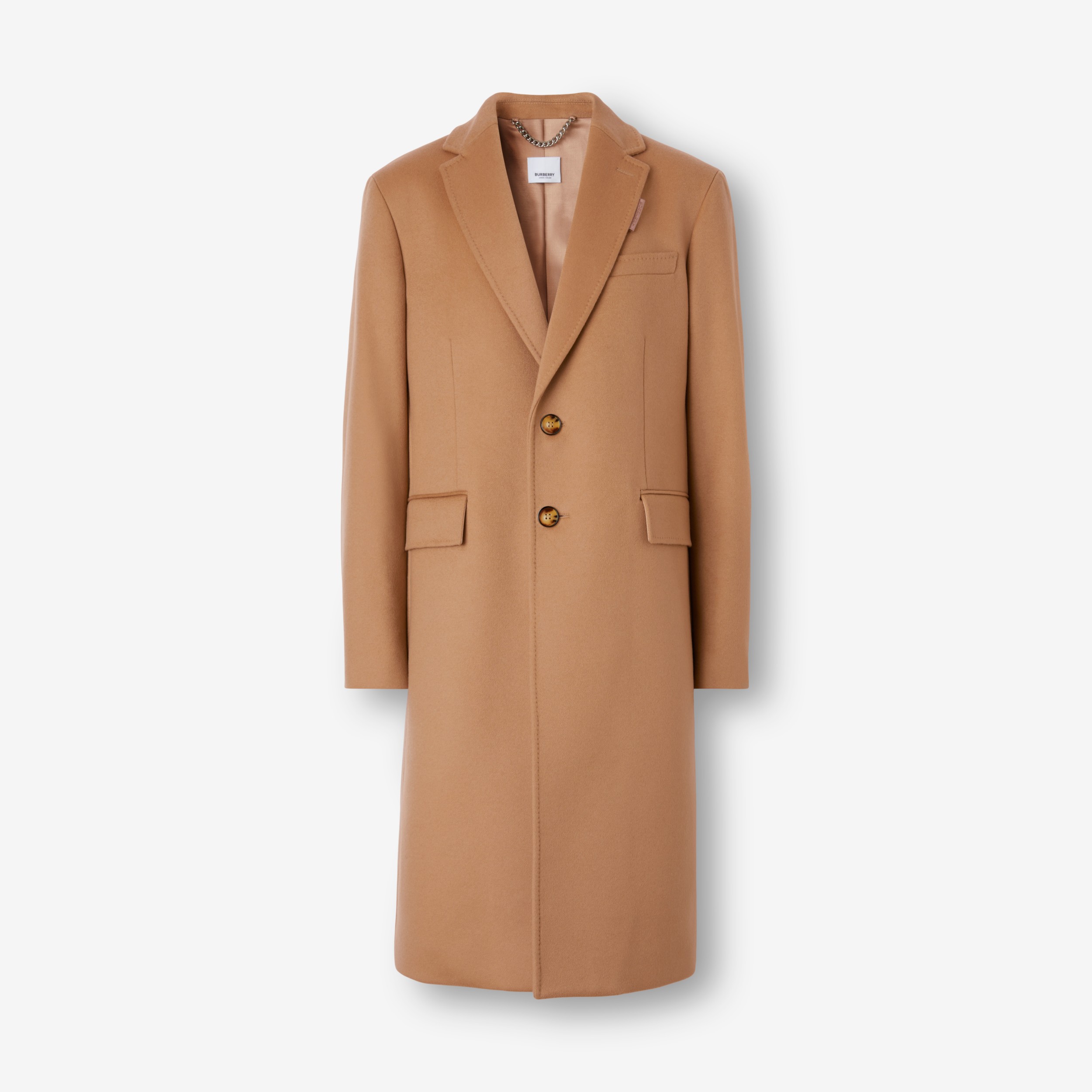 Wool Cashmere Tailored Coat in Camel - Men | Burberry® Official