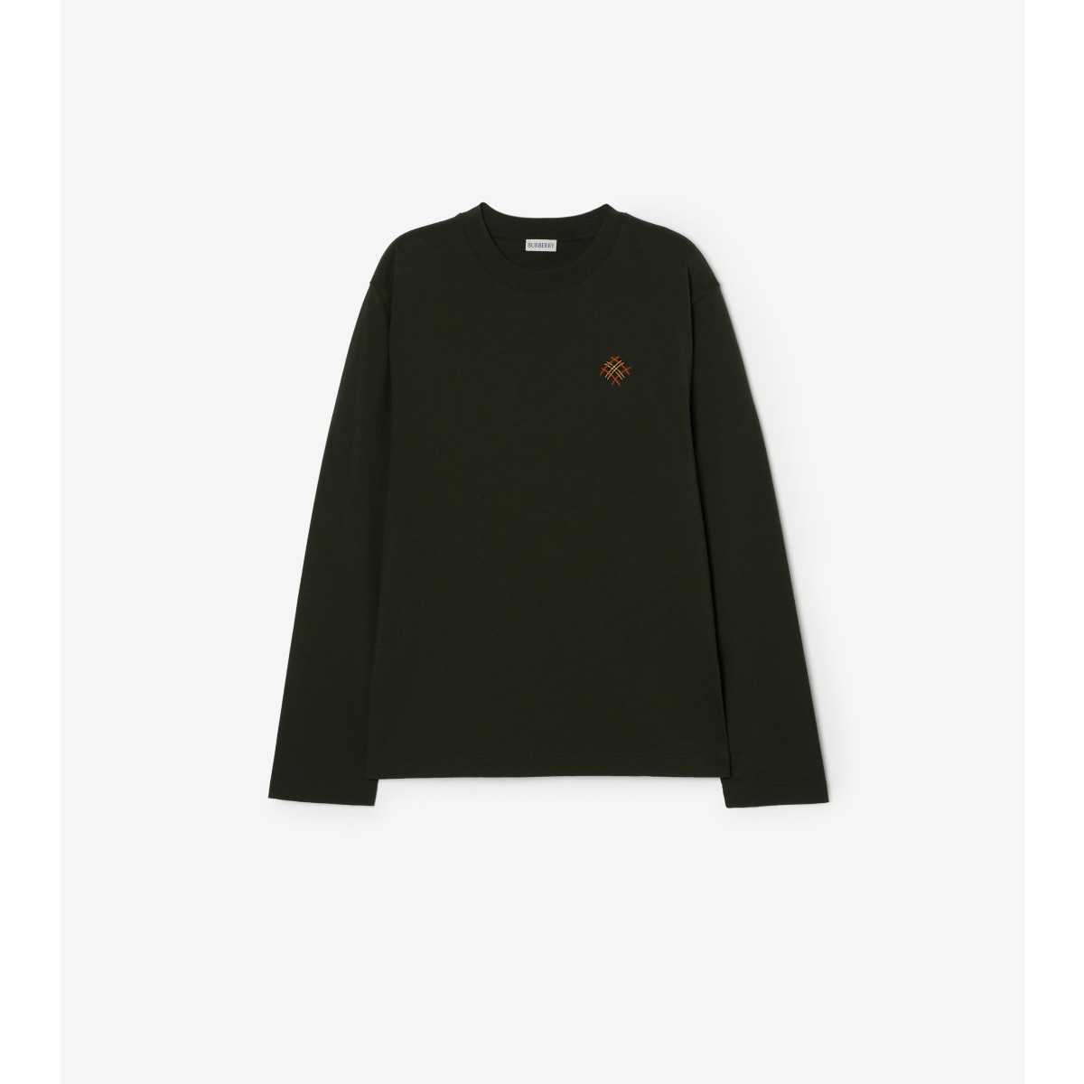  Check Long-sleeve Logo T-shirt