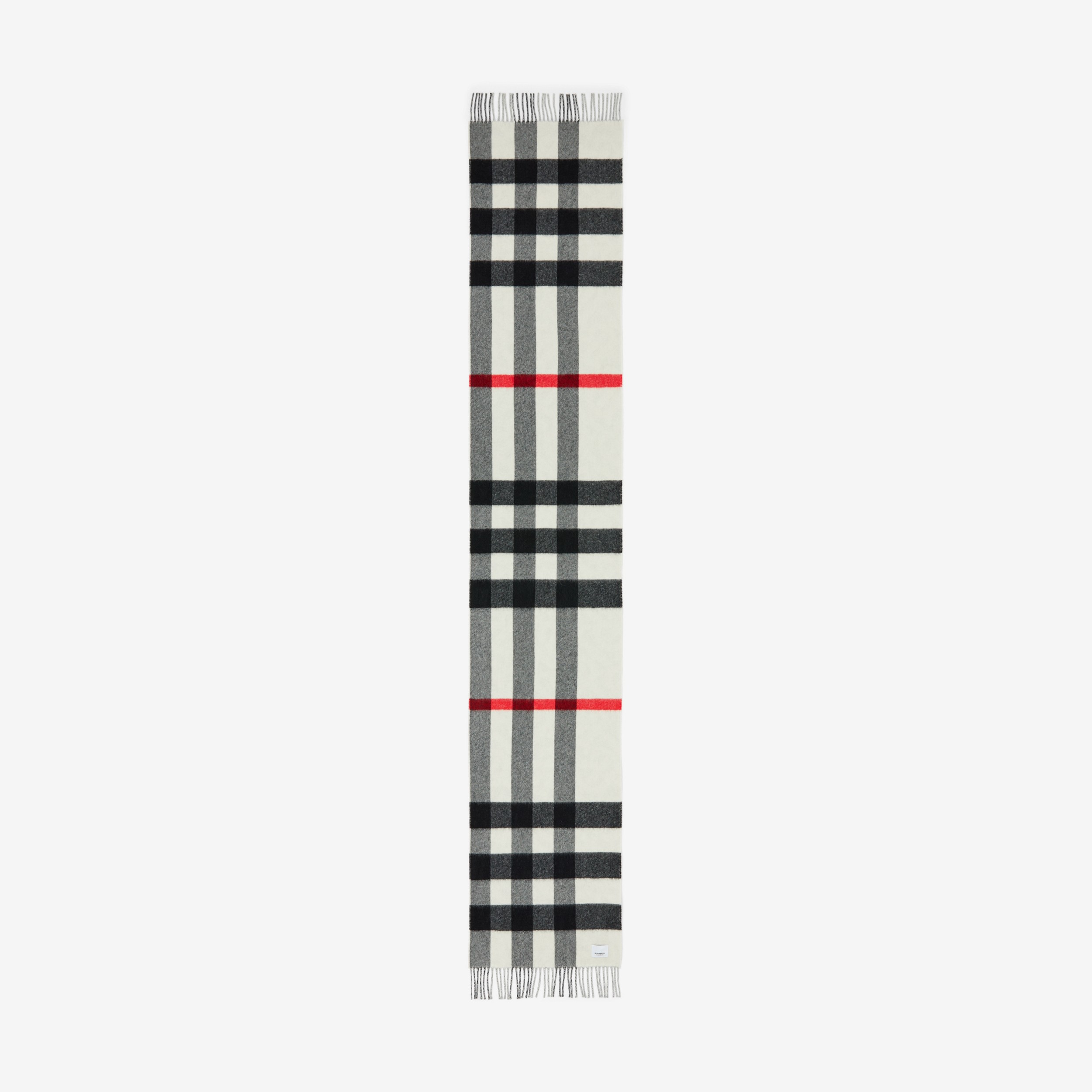 チェック カシミア リバーシブル スカーフ (ナチュラルホワイト) | Burberry®公式サイト - 3