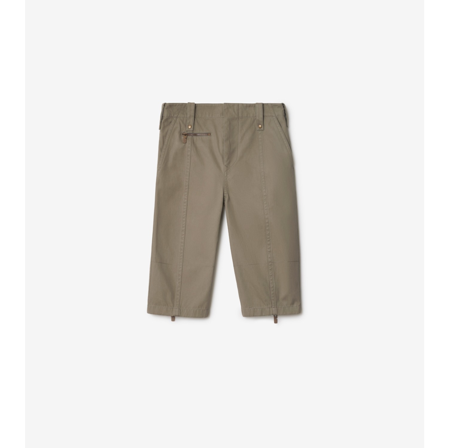 Calças capri de algodão