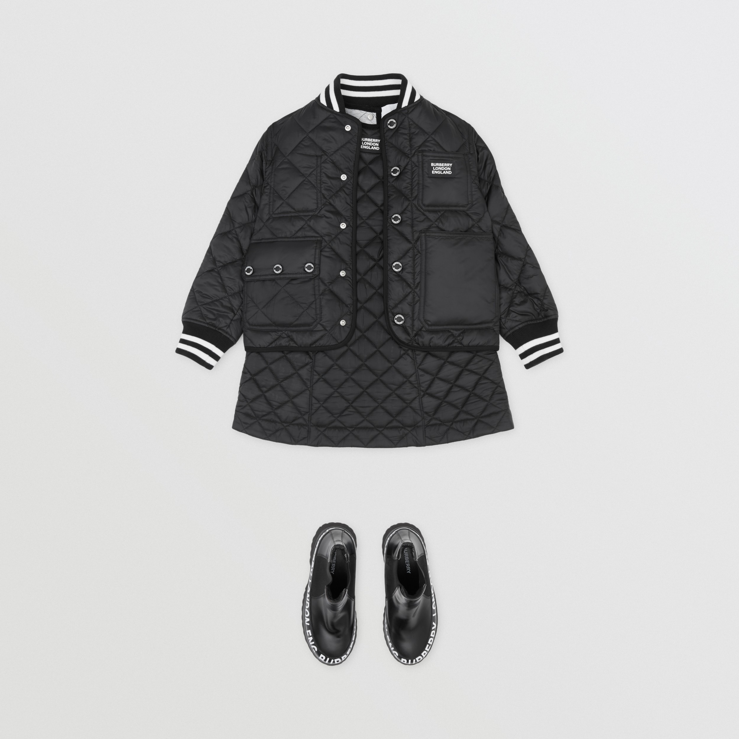 recycled quilted jacket