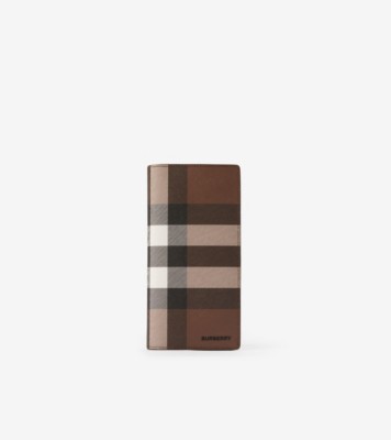 Burberry plaid sales wallet