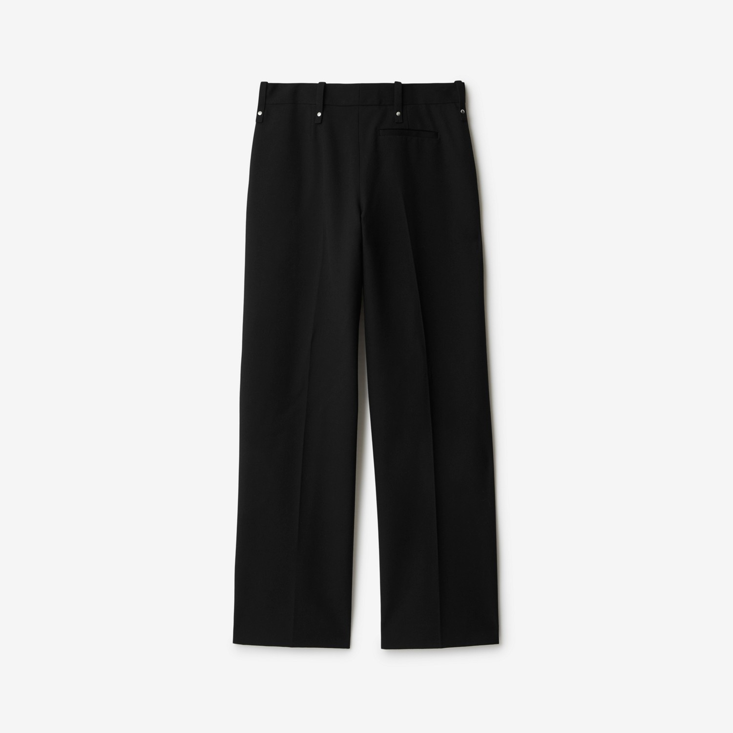 Wool Blend Tailored Trousers