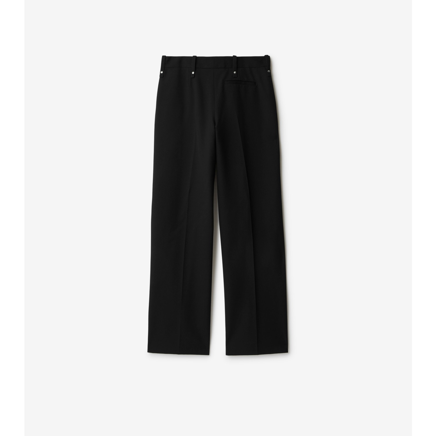 Burberry Black Wool Regular Fit Pants S Burberry