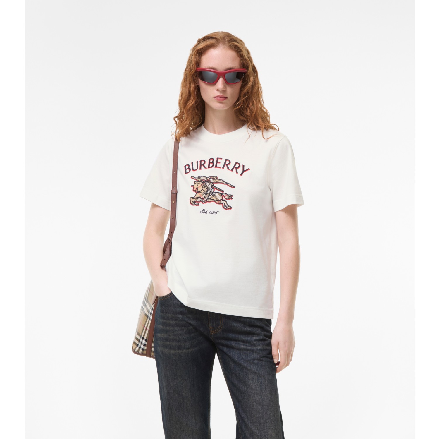 Knight Check Cotton T-shirt
