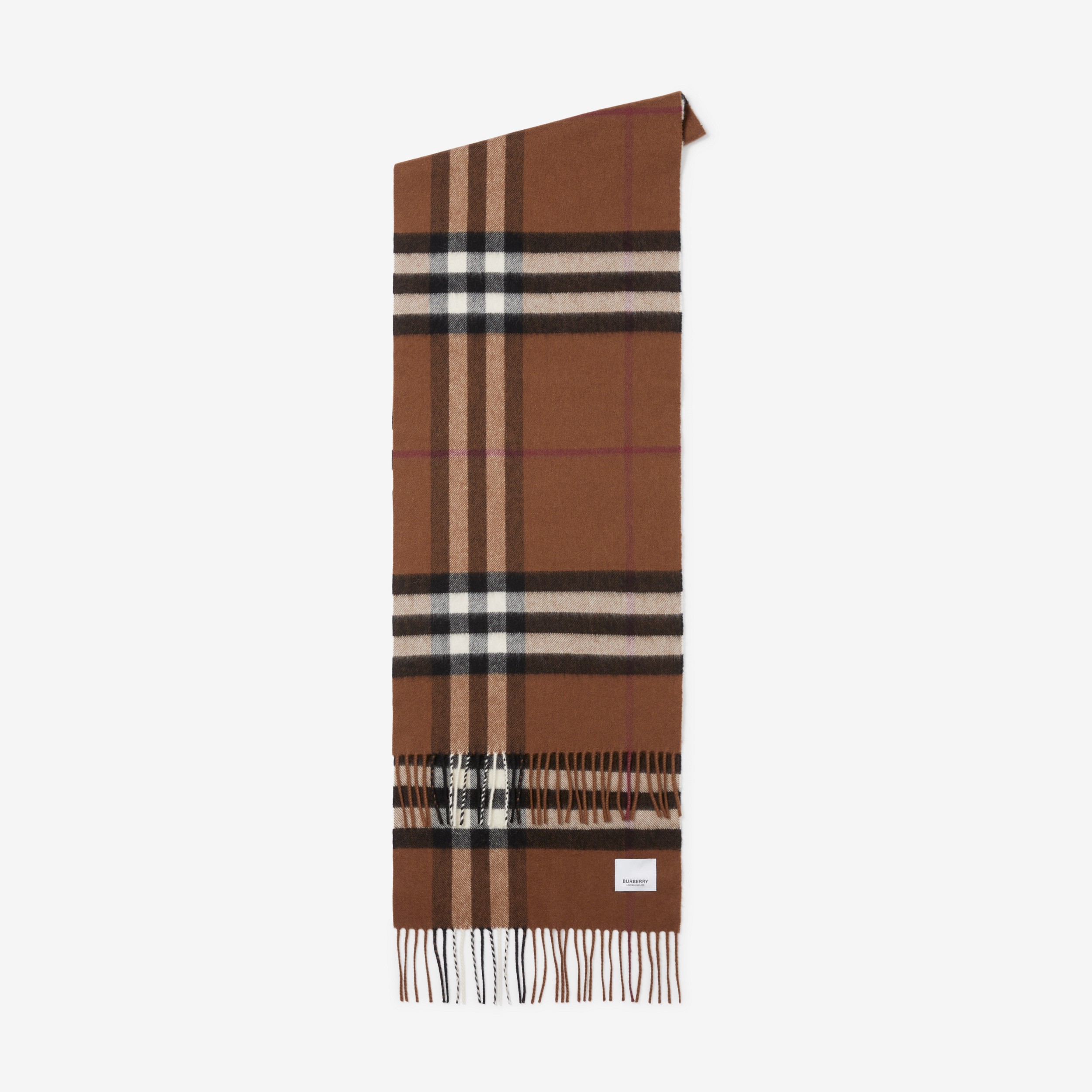 The Burberry Check Cashmere Scarf in Birch Brown | Burberry® Official - 2