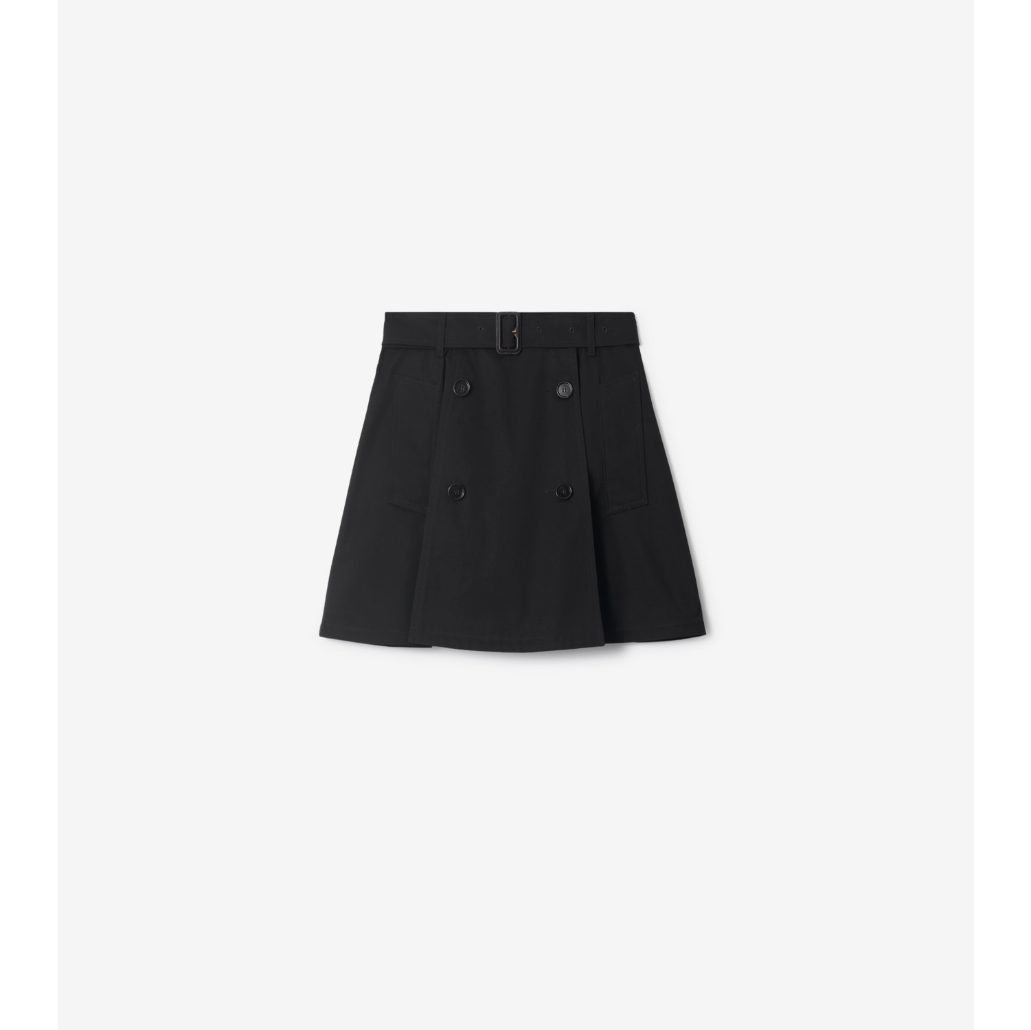 Gabardine Trench Mini Skirt