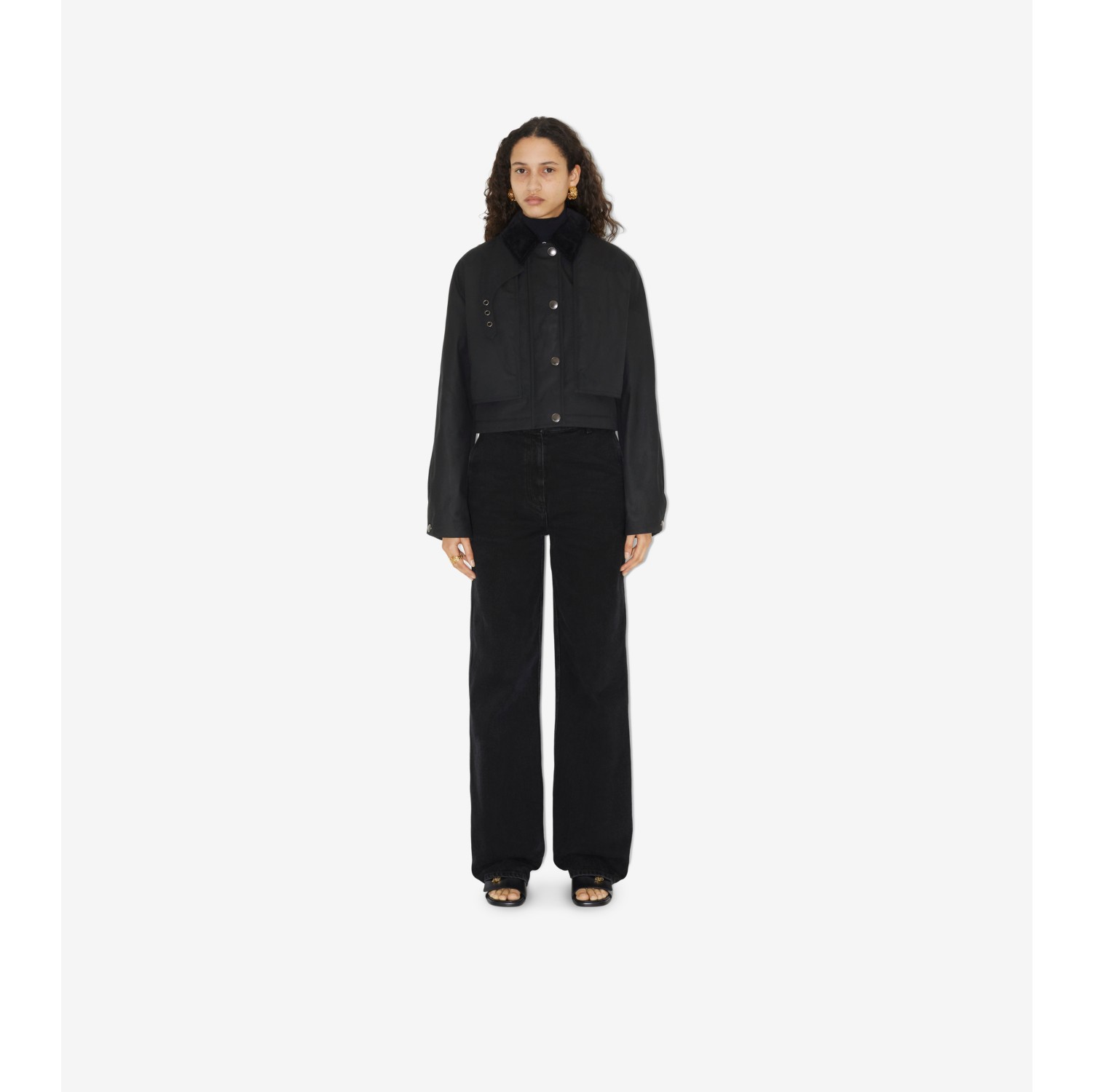 Veste ciré best sale noir femme