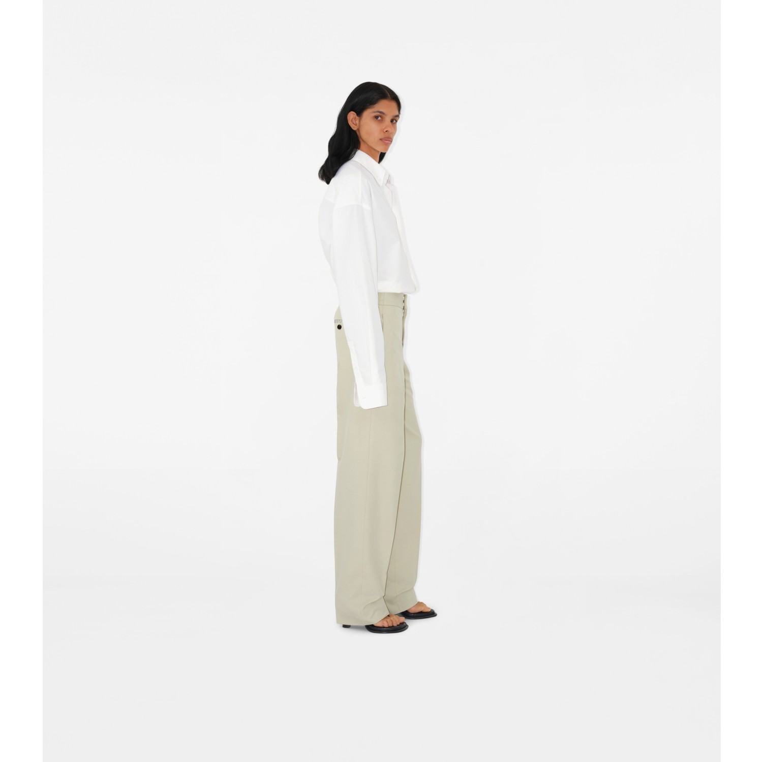 Cotton Blend Trousers