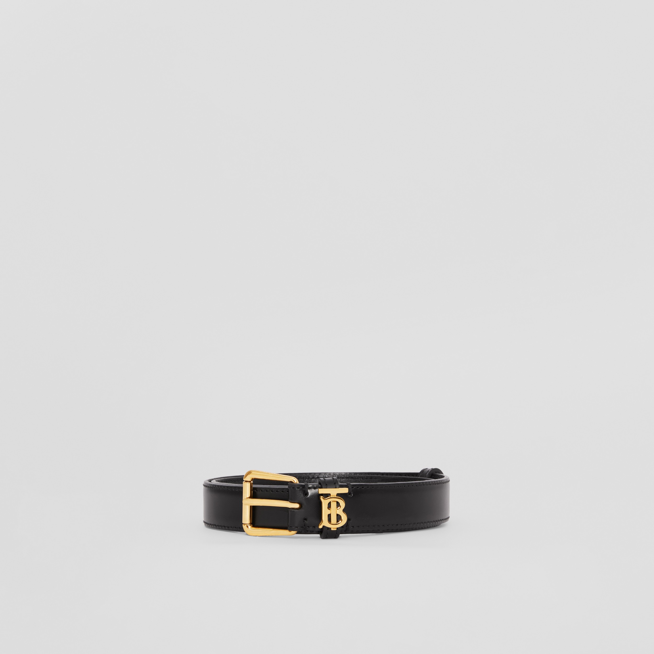 Leather TB Belt in Black - Women | Burberry® Official - 4