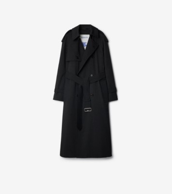 Grey burberry coat online