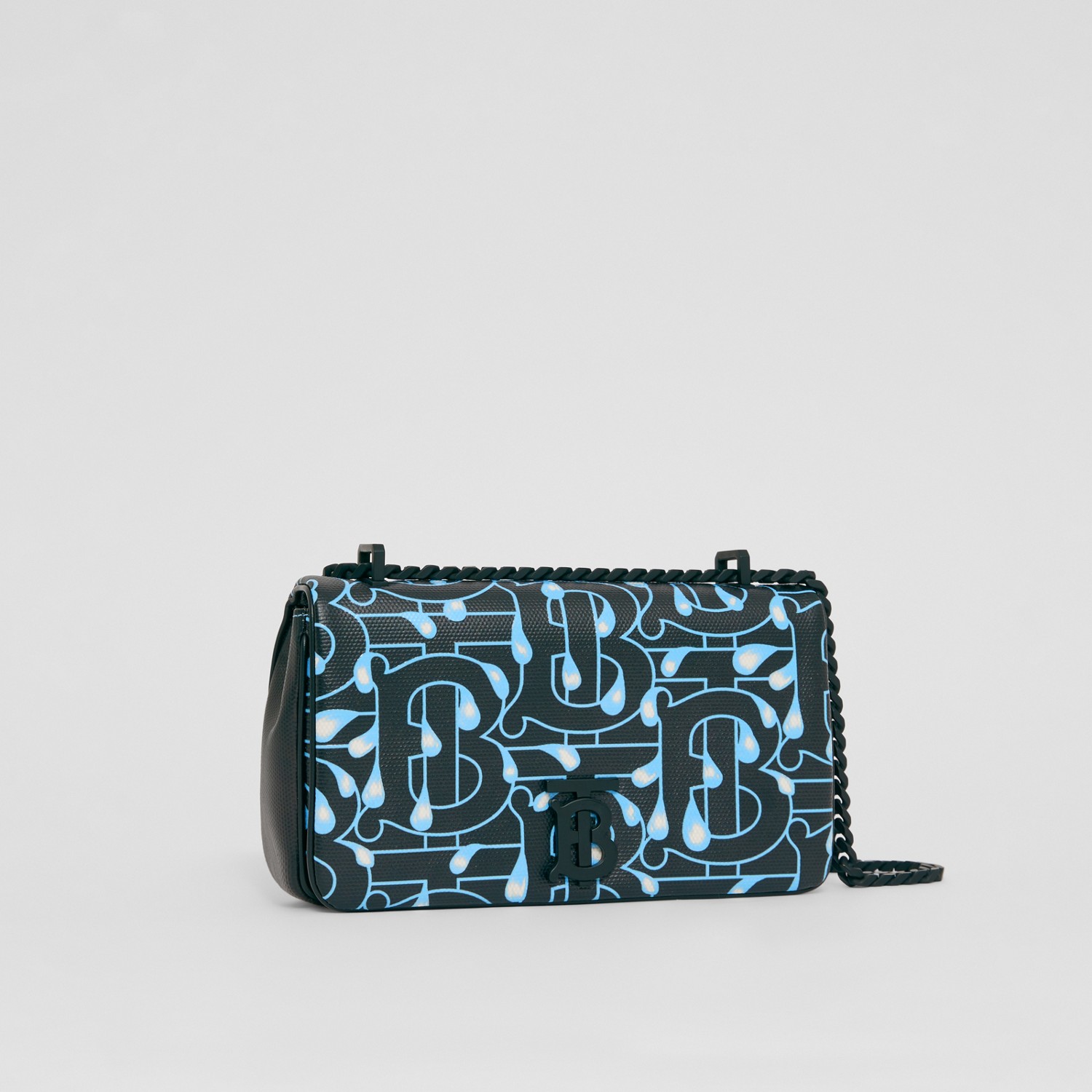 Mặt trước Burberry Small Monogram Print Cotton Lola Bag