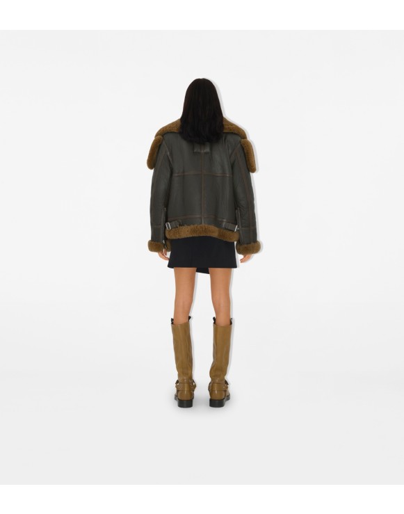 Blouson aviateur en shearling