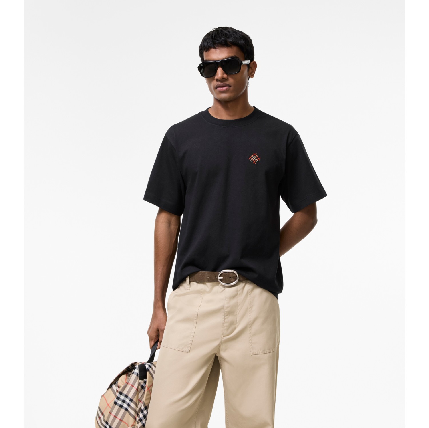 Logo Cotton T-shirt in Black - Men | Burberry® Official
