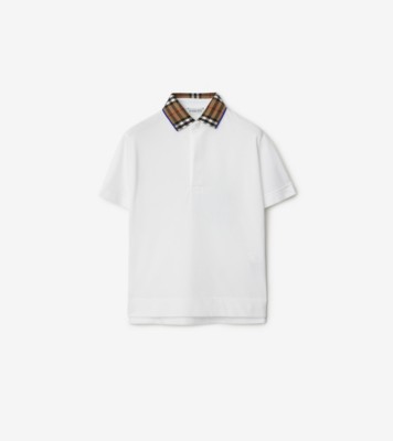 Burberry boys sales check shirt