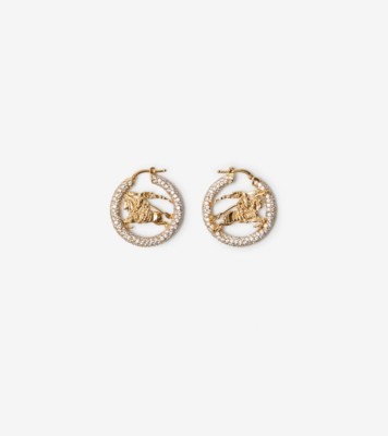 Burberry Rose Monogram Earrings in Gold - Women | Burberry