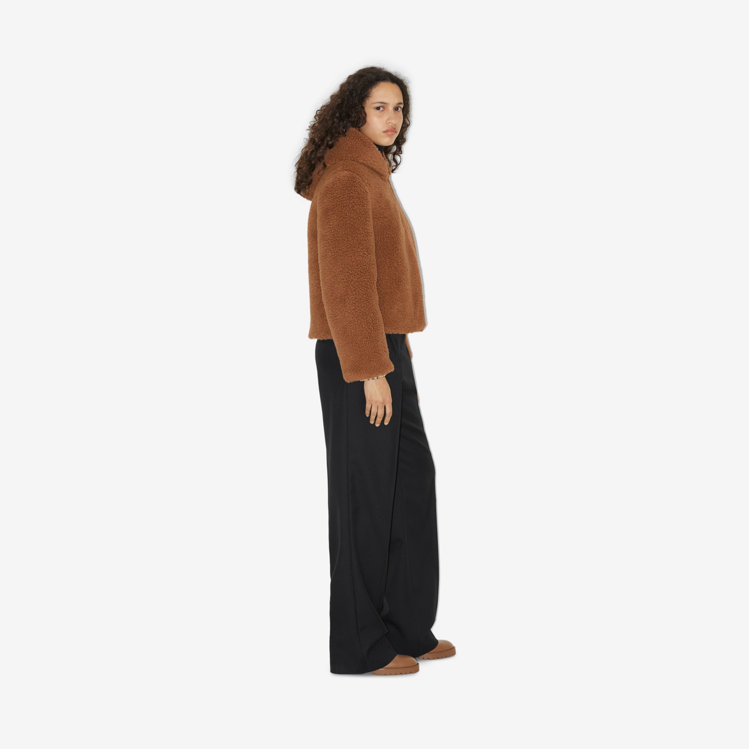 Veste à capuche en molleton EKD (Caramel Cendré) - Femme | Site officiel Burberry®