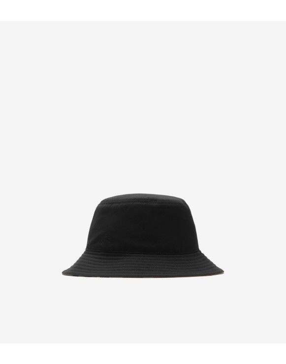 Reversible Cotton Blend Bucket Hat