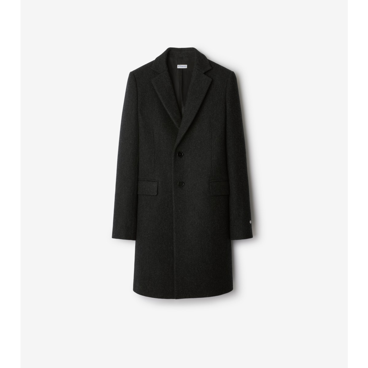 Burberry Wool Tailored Coat In Brisk