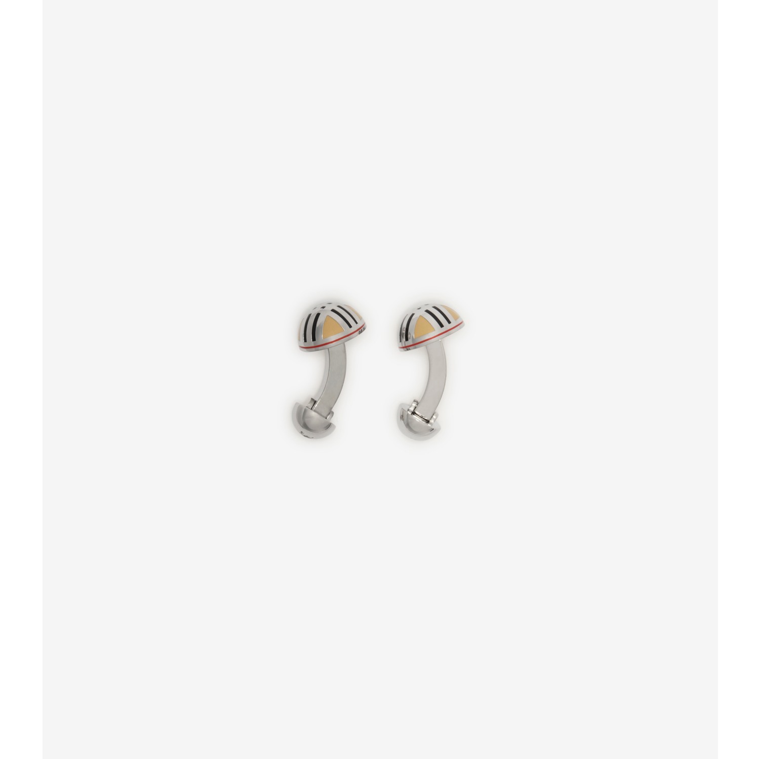 Boutons de manchette en émail Check