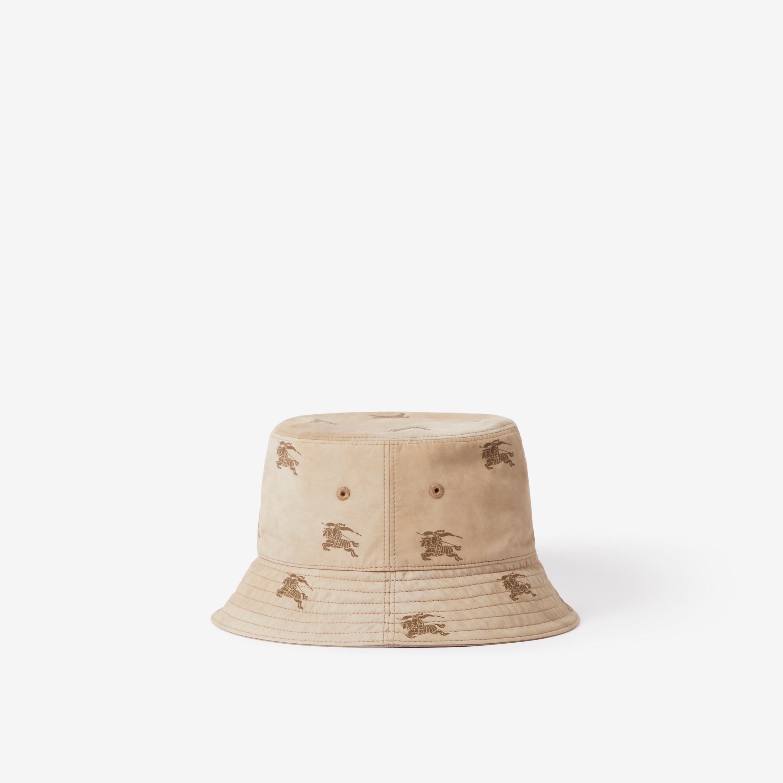 马术骑士徽标功能性棉质渔夫帽 (柔黄褐色) | Burberry® 博柏利官网 - 2