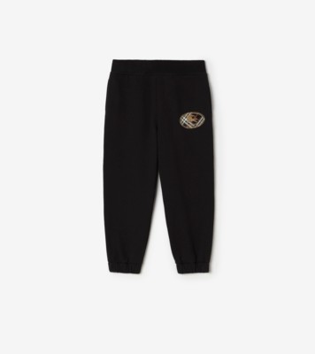 Check Knight Stamp Cotton Jogging Pants ®