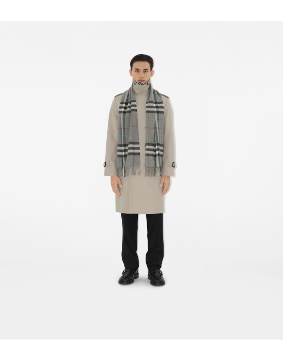 Burberry scarf mens grey online