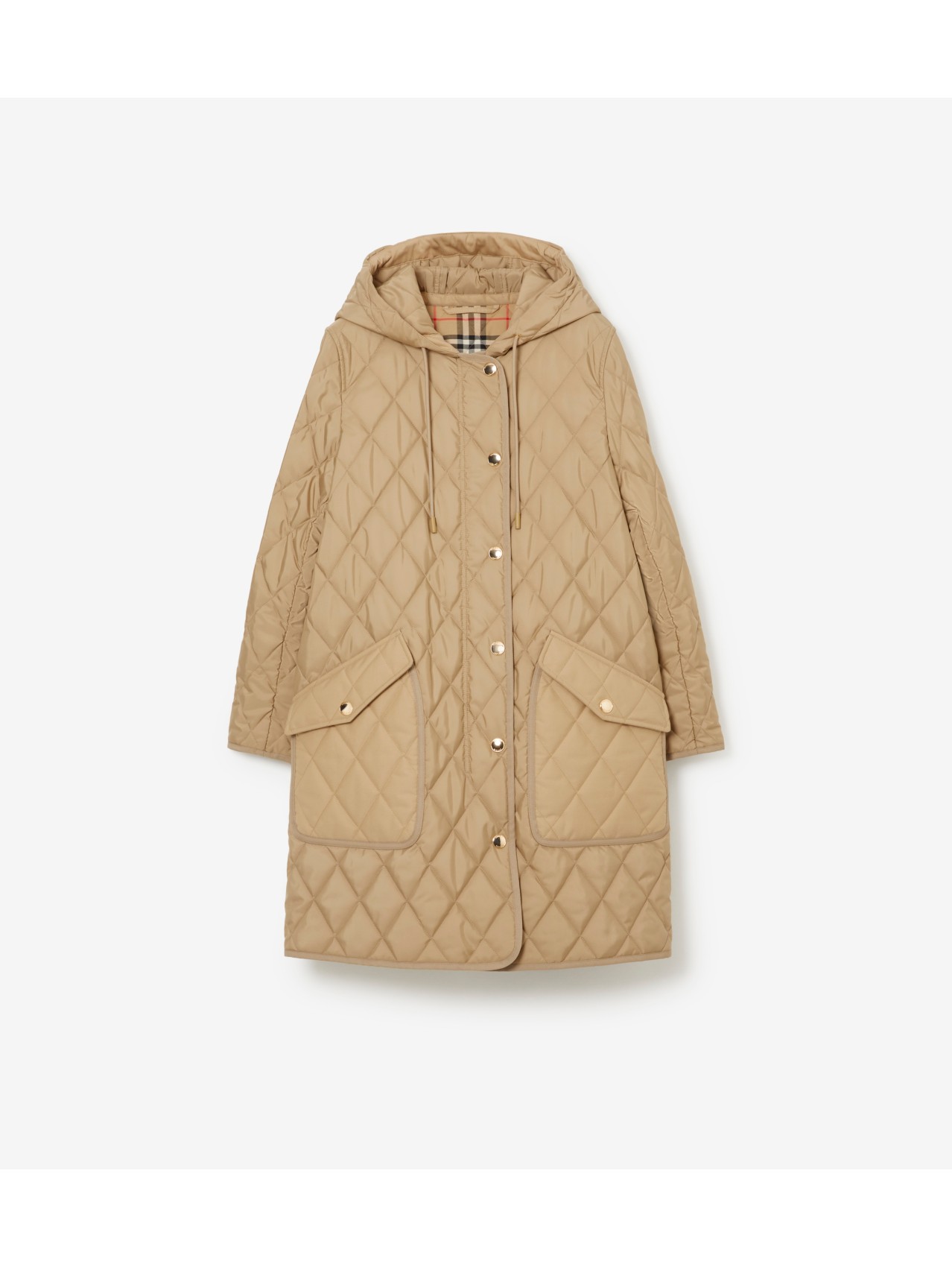 Quilted Thermoregulated Coat in Archive beige - Burberry